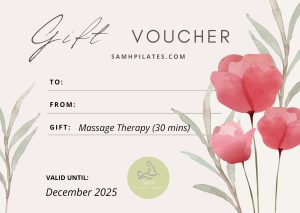 GIFT VOUCHER - MASSAGE THERAPY 30 MINUTES